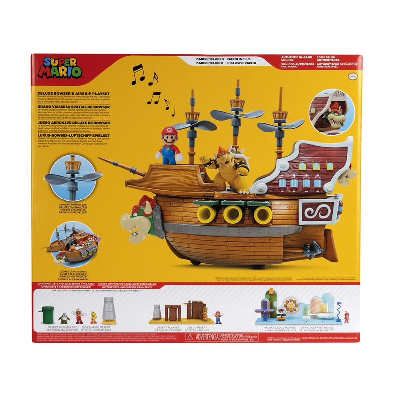 Super Mario 2.5 Inch Deluxe Playset Bowser Ship