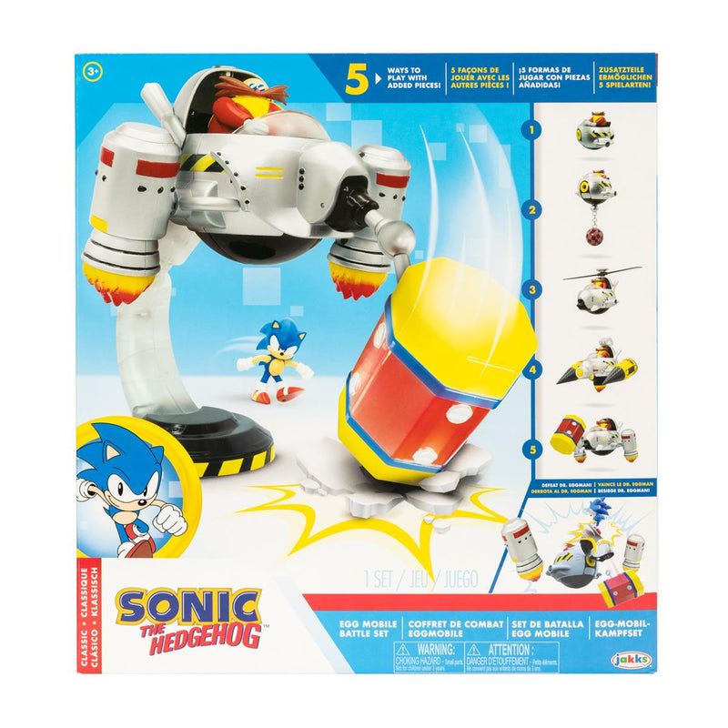 Sonic the Hedgehog 2,5 tommer legesæt Egg Mobile Battle Set