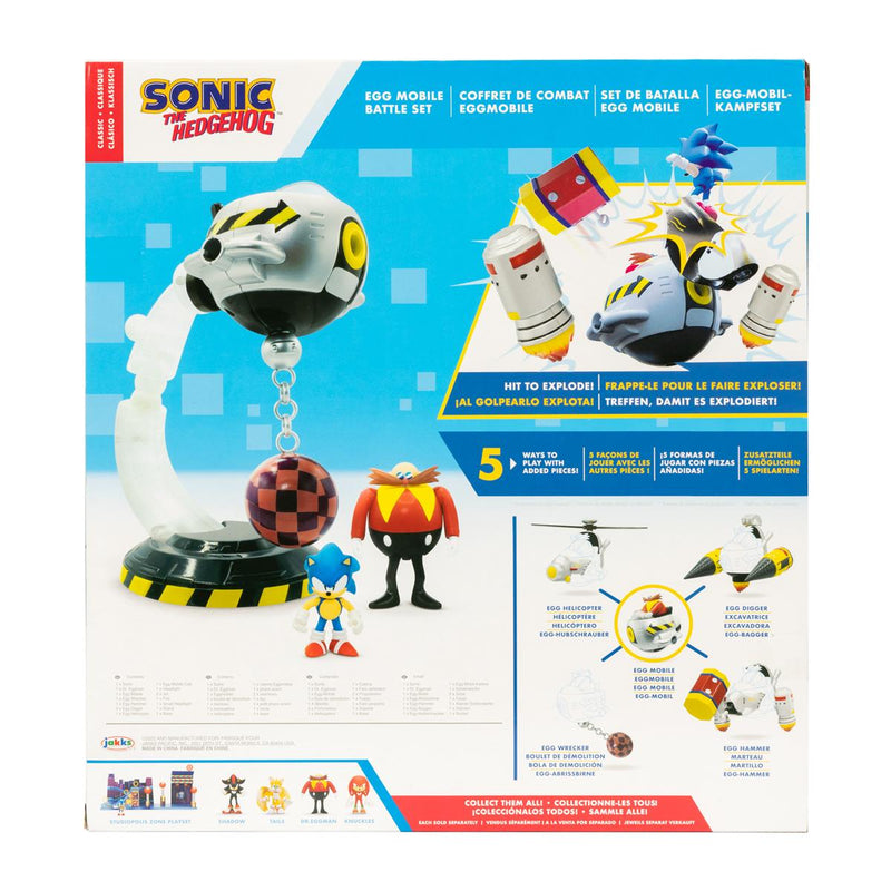 Sonic the Hedgehog 2,5 tommer legesæt Egg Mobile Battle Set