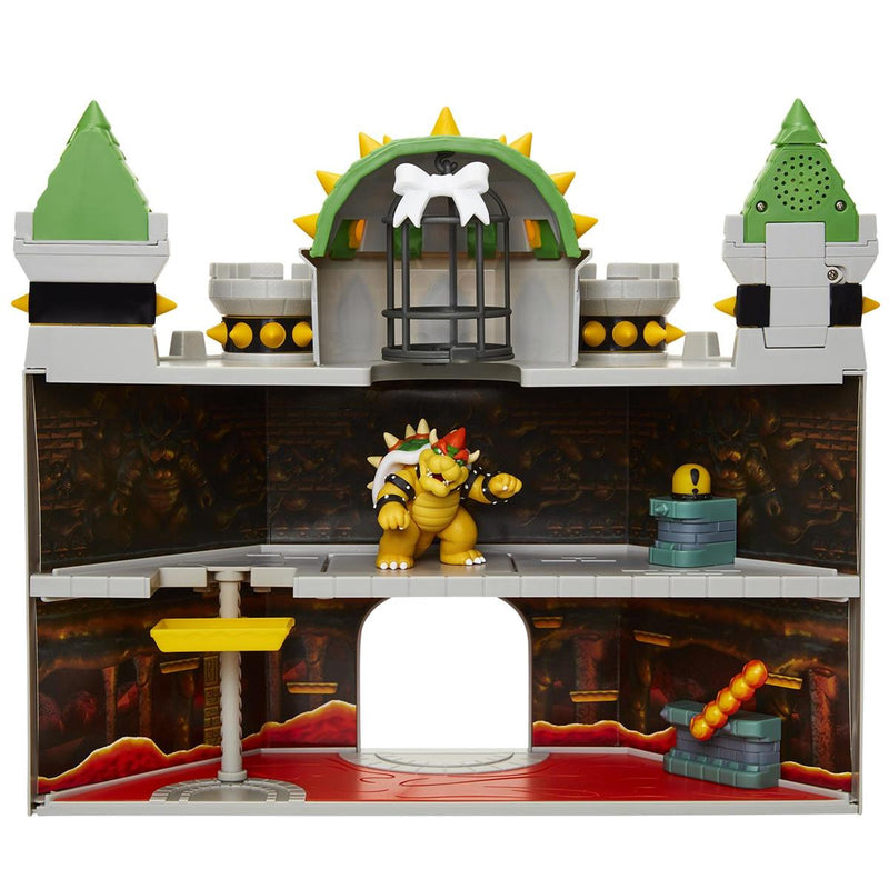 Super Mario 2.5 Inch Deluxe Playset Bowser Castle