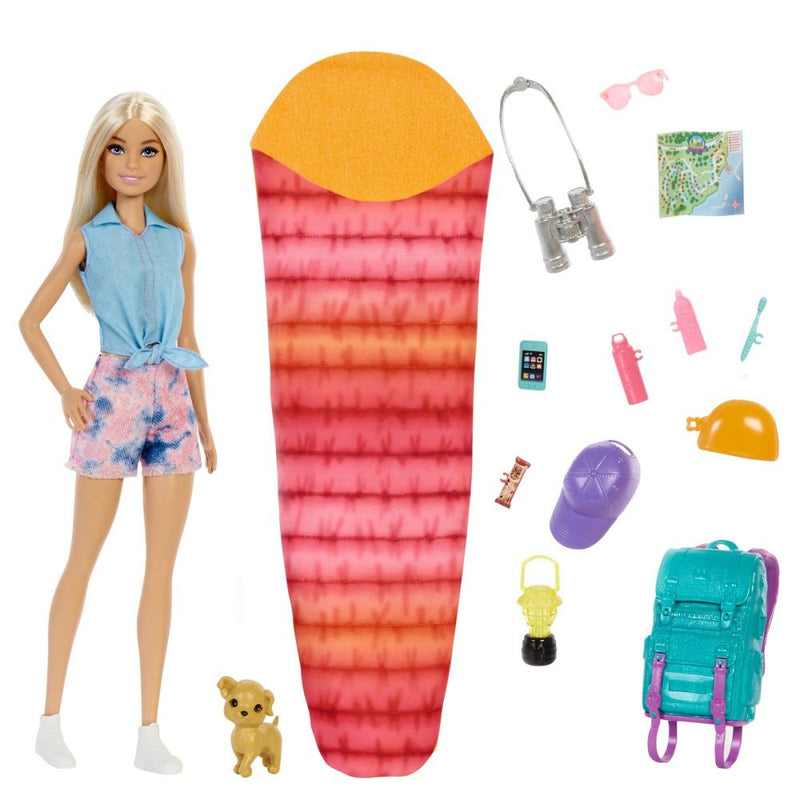 Barbie Camping dukke med tilbehør 