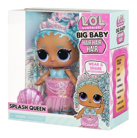 LOL overraskelse! Big Baby Hair Hair Hair Doll -Splash Queen